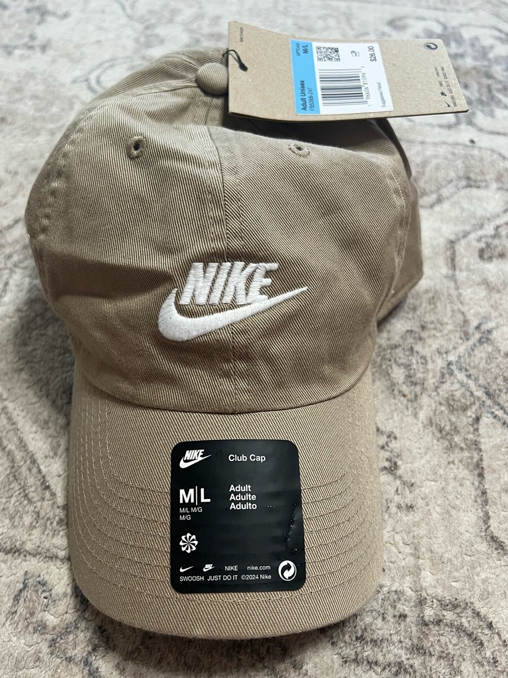 NIKE Club Strapback Hat Khaki